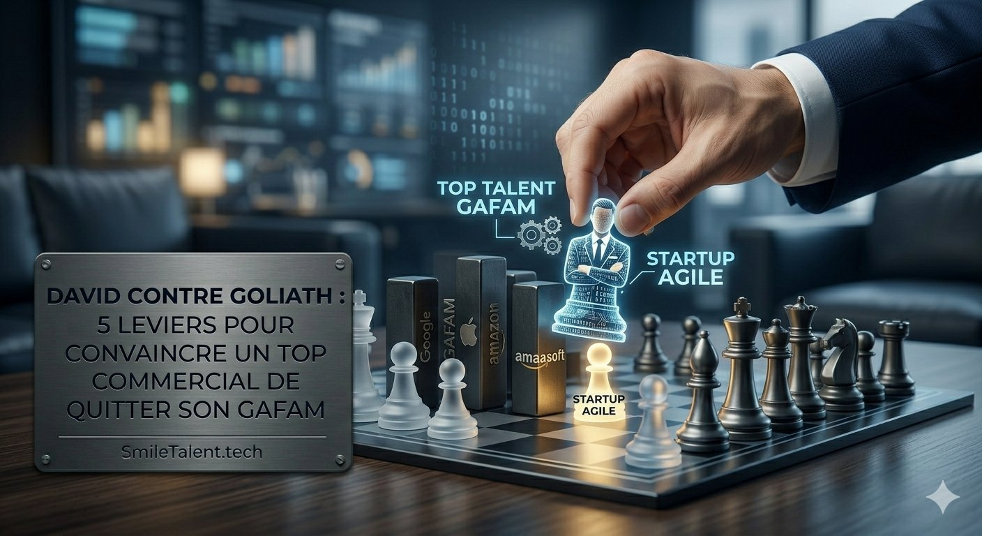 David contre Goliath : 5 leviers pour convaincre un top commercial de quitter son GAFAM
